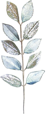 Velvet Leaf Spray, 71cm
