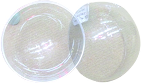 Clear Ringed Ball, 10cm