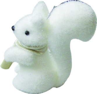 Foam Squirrel Ornament, 11cm