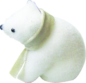 Foam Polar Bear, 10cm