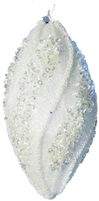 Studded Swirl Teardrop, 12cm