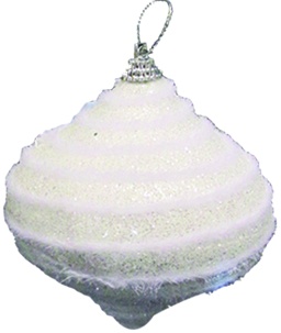 Glittered Ribbed Onion, 8cm
