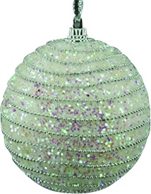 Sequin Striped Ball, 8cm