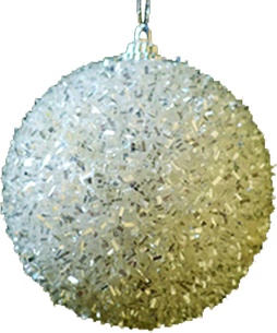 Tinsel Ball, 10cm