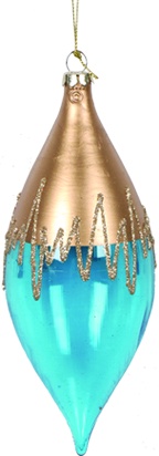 Glittered Shuttle Drip Detail, 18cm