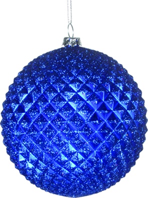 Glittered Matte Spiked Ball, 10cm