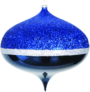 Glitter Onion Bauble, 16cm