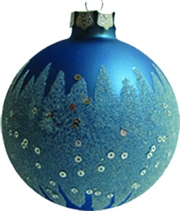 Sequin Glass Ball Forest, 10cm
