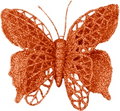 Glittered Butterfly, 10cm