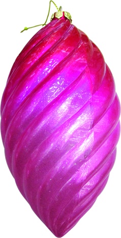 Swirl Ribbed Teardrop, 15cm
