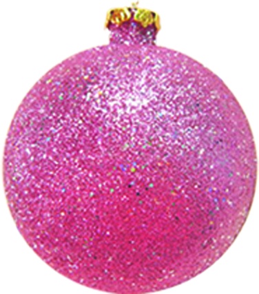 Glitter Ball Plain, 10cm