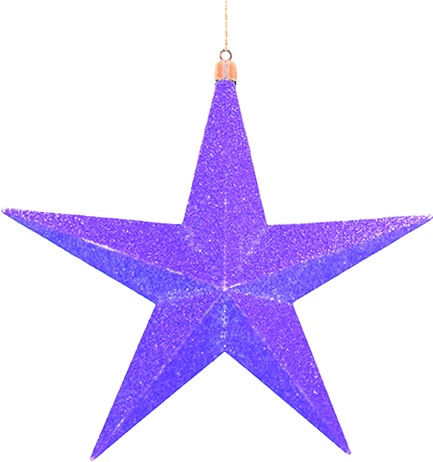 3D Glittered Star, 20cm
