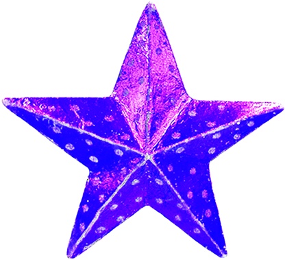 3D Star with Stones, 16cm
