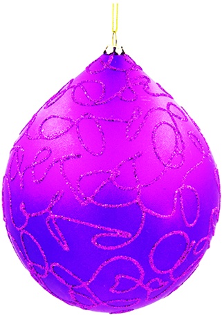 Glittered Teardrop, 15cm