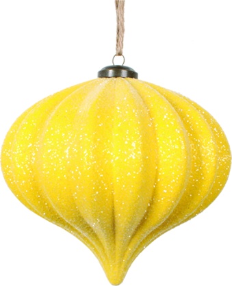 Glittered Striped Onion, 12cm