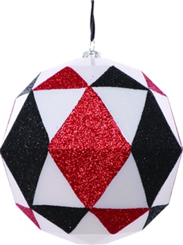 Glittered Deltahedron, 12cm