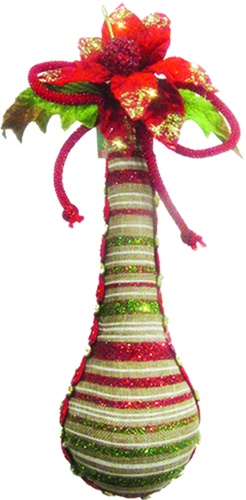 Plaid Hemp Teardrop, 17.5cm