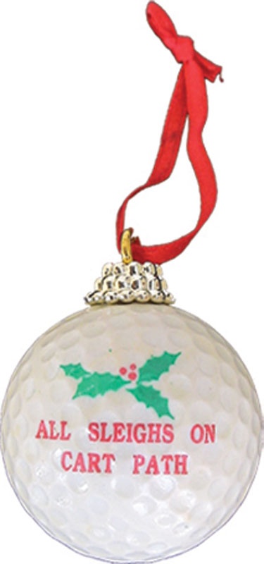 Golf Ball Bauble, 4cm