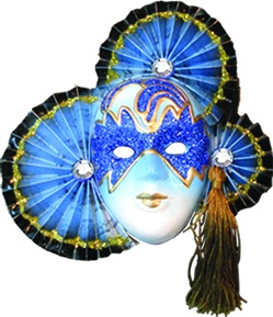 Ornate Phantom Mask, 16cm
