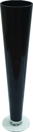 Glass Vase Disc Base, 50cm
