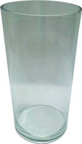 Cylindrical Glass Vase, 50cm