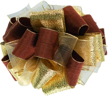 Pull Bow Ribbon Metallic Mesh, 15m