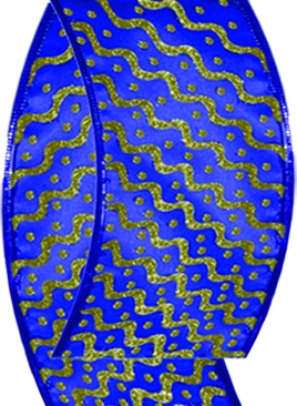 Satin Ribbon Wave Dot, 9.1m