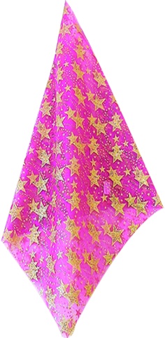 Star-Printed Organza Fabric Roll Dense Cluster, 9.1m