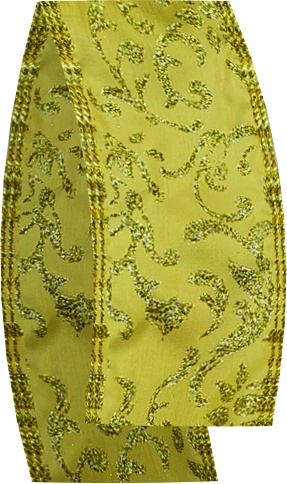 Arabesque Scroll Satin Ribbon, 9m