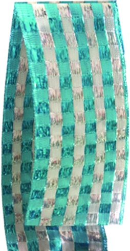 Woven Satin Ribbon Metallic Stripe, 9.1m