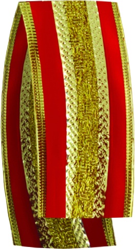 Satin Ribbon Centre Stripe, 9.1m