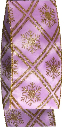Satin Ribbon Glitter Trellis, 9.1m