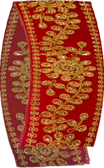 Embroidered Ribbon, 10m