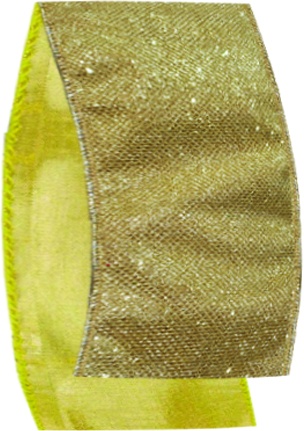 Fabric Ribbon, Metallic Weave, 4.5m