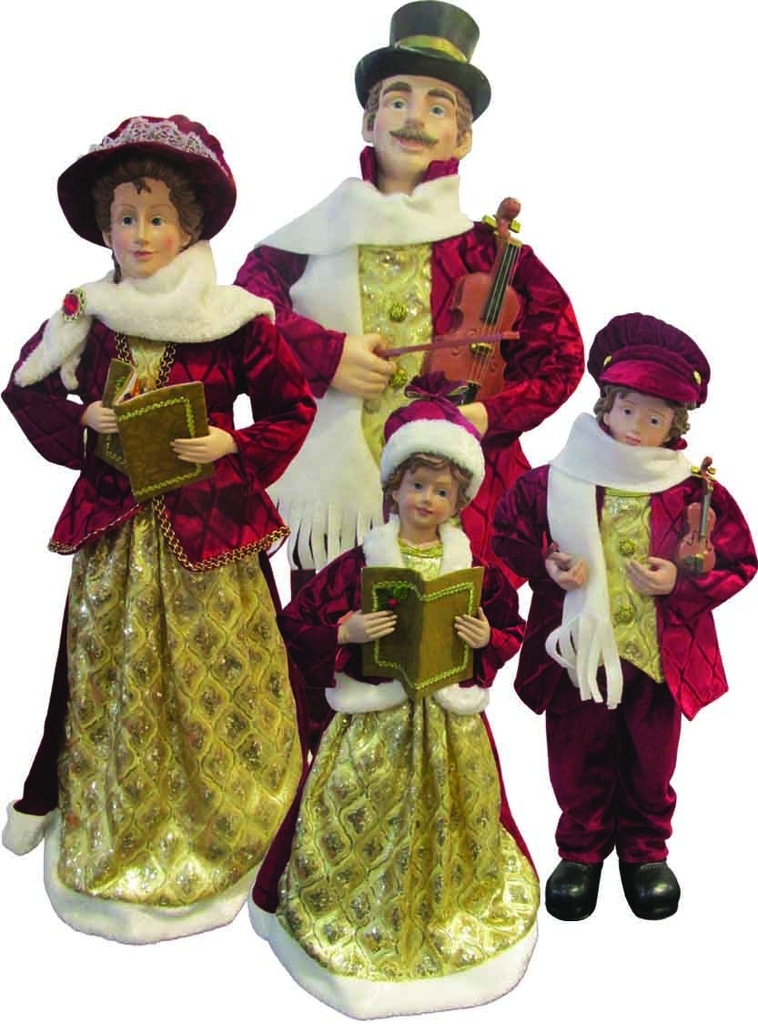 Dickensian Family, 50 to 70cm