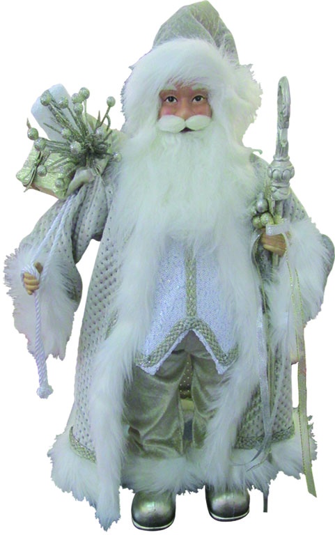 Standing Santa With Gift Bundle, 90cm
