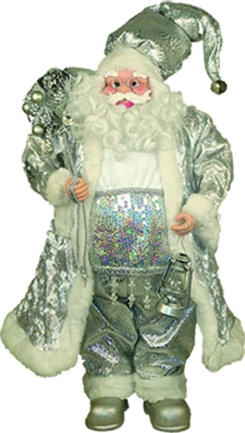 Standing Santa With Lantern, 45cm