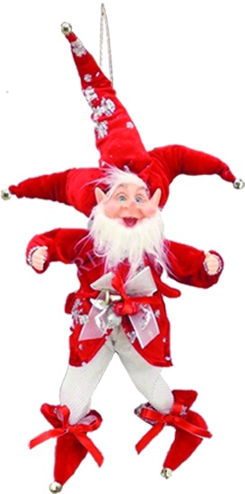 Elf With Snowflake Hat, 40cm