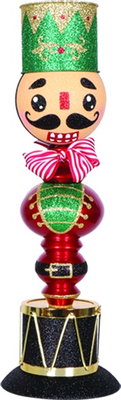Hat Drum Finial Nutcracker, 53cm