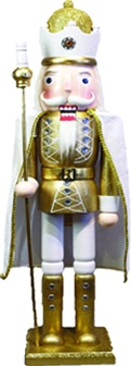 Nutcracker King Lantern Staff, 20cm