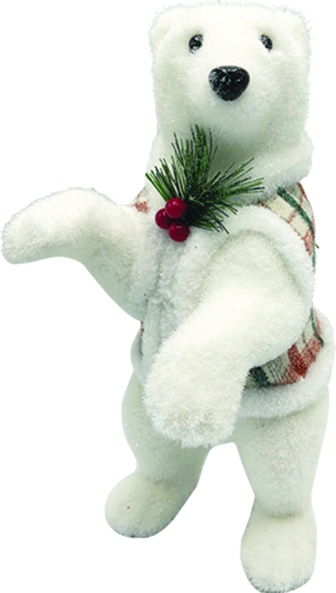 Polar Bear With Vest, 35cm