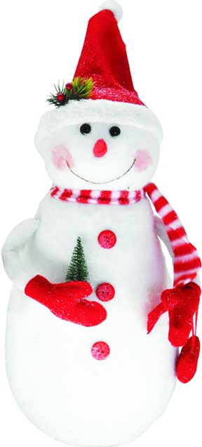 Snowman with Scarf, 46cm