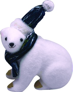 Bear with Hat and Scarf, 27cm