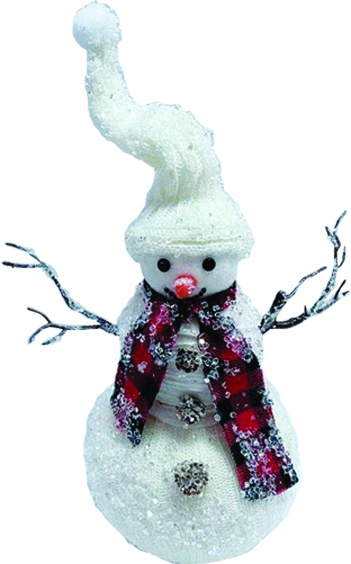 Snowman with Scarf, 38cm