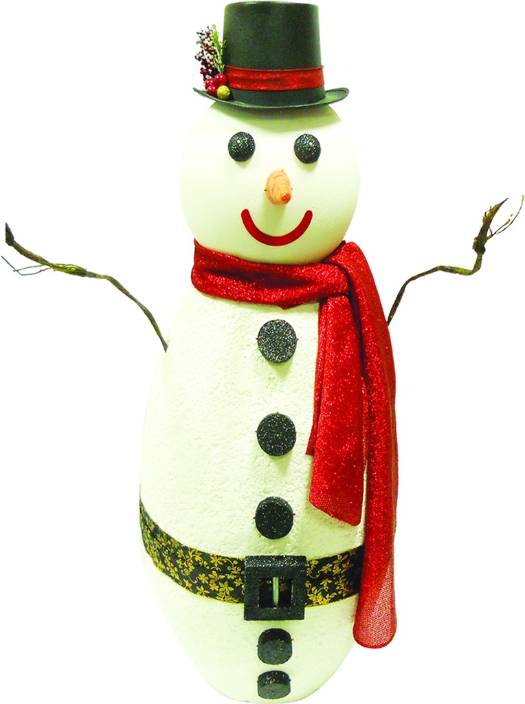 Snowman with Scarf and Hat, 1.45m
