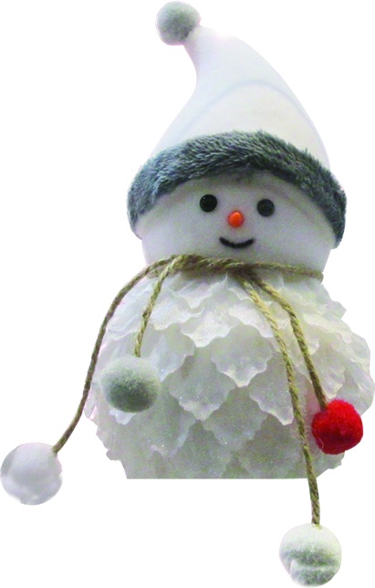 Snowman with Scarf and Hat, 33cm