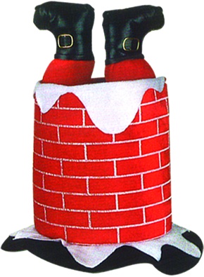 Plush Santa Chimney Hat