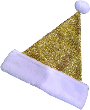Glittered Santa Hat, 43cm