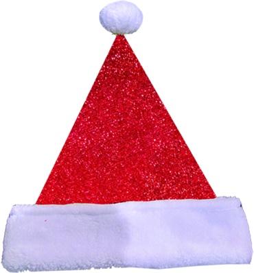 Glittered Santa Hat, 43cm