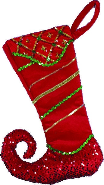 Elf Boot Stocking, 56cm